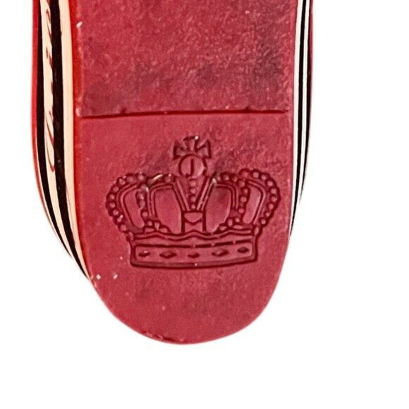 Juicy Couture Y2K Red & Black Striped Wedge Flip-Flops - Picture 9 of 10